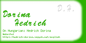 dorina hedrich business card